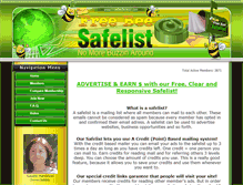 Tablet Screenshot of freebeesafelist.com